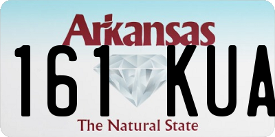 AR license plate 161KUA