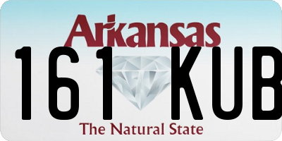 AR license plate 161KUB