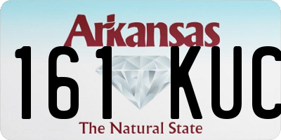 AR license plate 161KUC