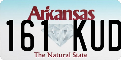 AR license plate 161KUD