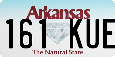 AR license plate 161KUE