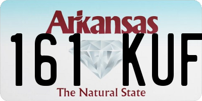 AR license plate 161KUF