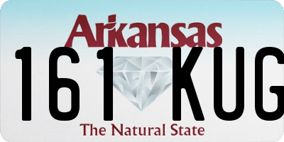 AR license plate 161KUG