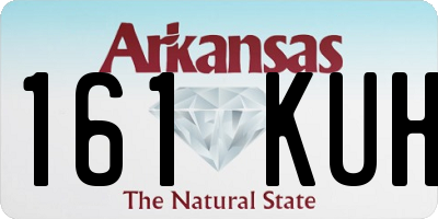 AR license plate 161KUH