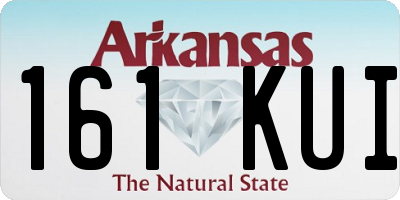 AR license plate 161KUI