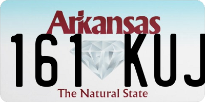 AR license plate 161KUJ