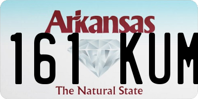AR license plate 161KUM