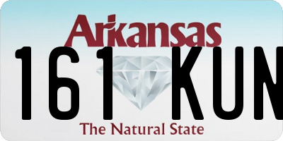 AR license plate 161KUN