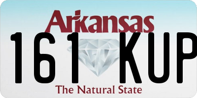 AR license plate 161KUP