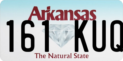 AR license plate 161KUQ