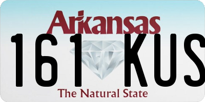 AR license plate 161KUS