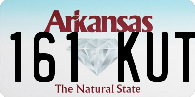 AR license plate 161KUT