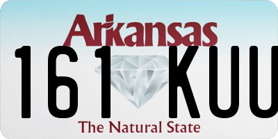 AR license plate 161KUU
