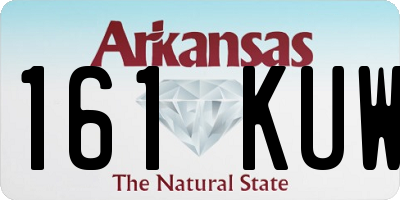 AR license plate 161KUW