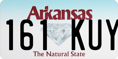 AR license plate 161KUY