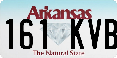 AR license plate 161KVB
