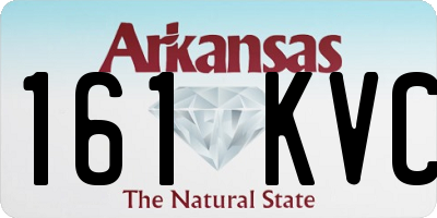 AR license plate 161KVC