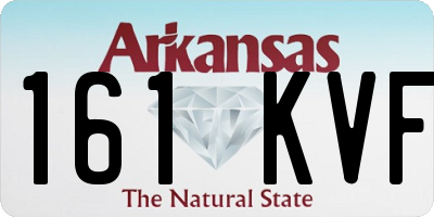 AR license plate 161KVF