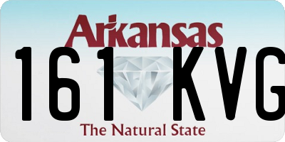 AR license plate 161KVG