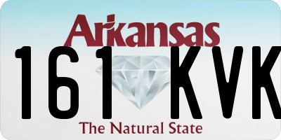 AR license plate 161KVK