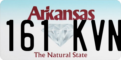 AR license plate 161KVN