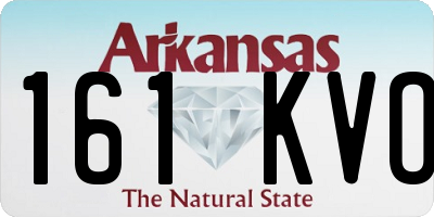 AR license plate 161KVO