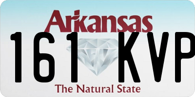 AR license plate 161KVP