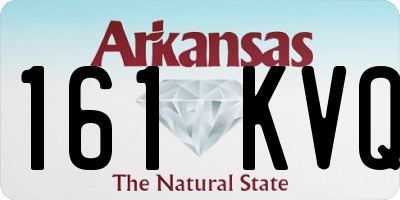 AR license plate 161KVQ