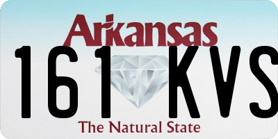 AR license plate 161KVS