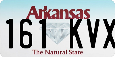 AR license plate 161KVX