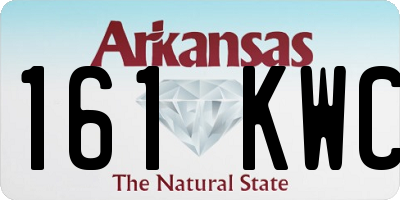 AR license plate 161KWC