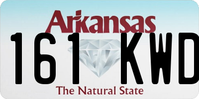 AR license plate 161KWD
