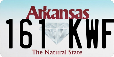 AR license plate 161KWF