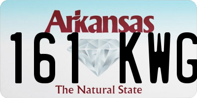 AR license plate 161KWG