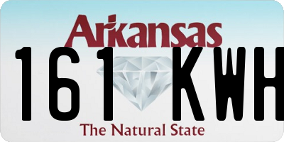 AR license plate 161KWH