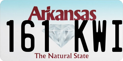AR license plate 161KWI