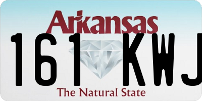 AR license plate 161KWJ