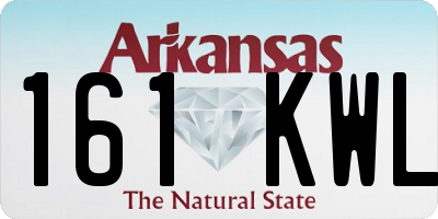 AR license plate 161KWL
