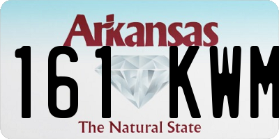 AR license plate 161KWM