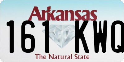 AR license plate 161KWQ