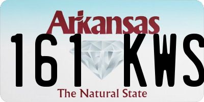AR license plate 161KWS