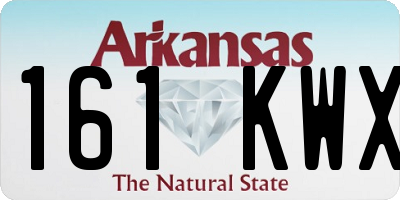 AR license plate 161KWX