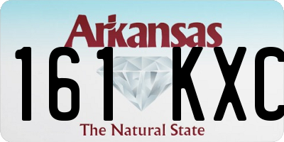 AR license plate 161KXC