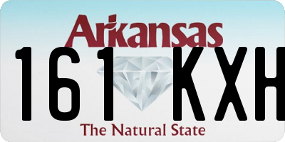 AR license plate 161KXH