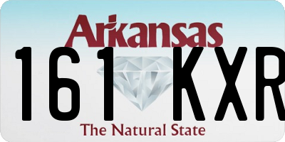 AR license plate 161KXR