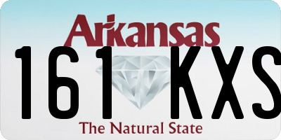 AR license plate 161KXS