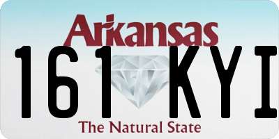 AR license plate 161KYI