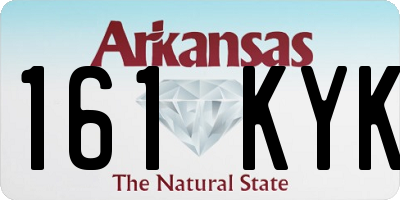 AR license plate 161KYK
