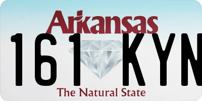 AR license plate 161KYN