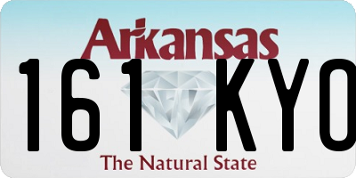 AR license plate 161KYO